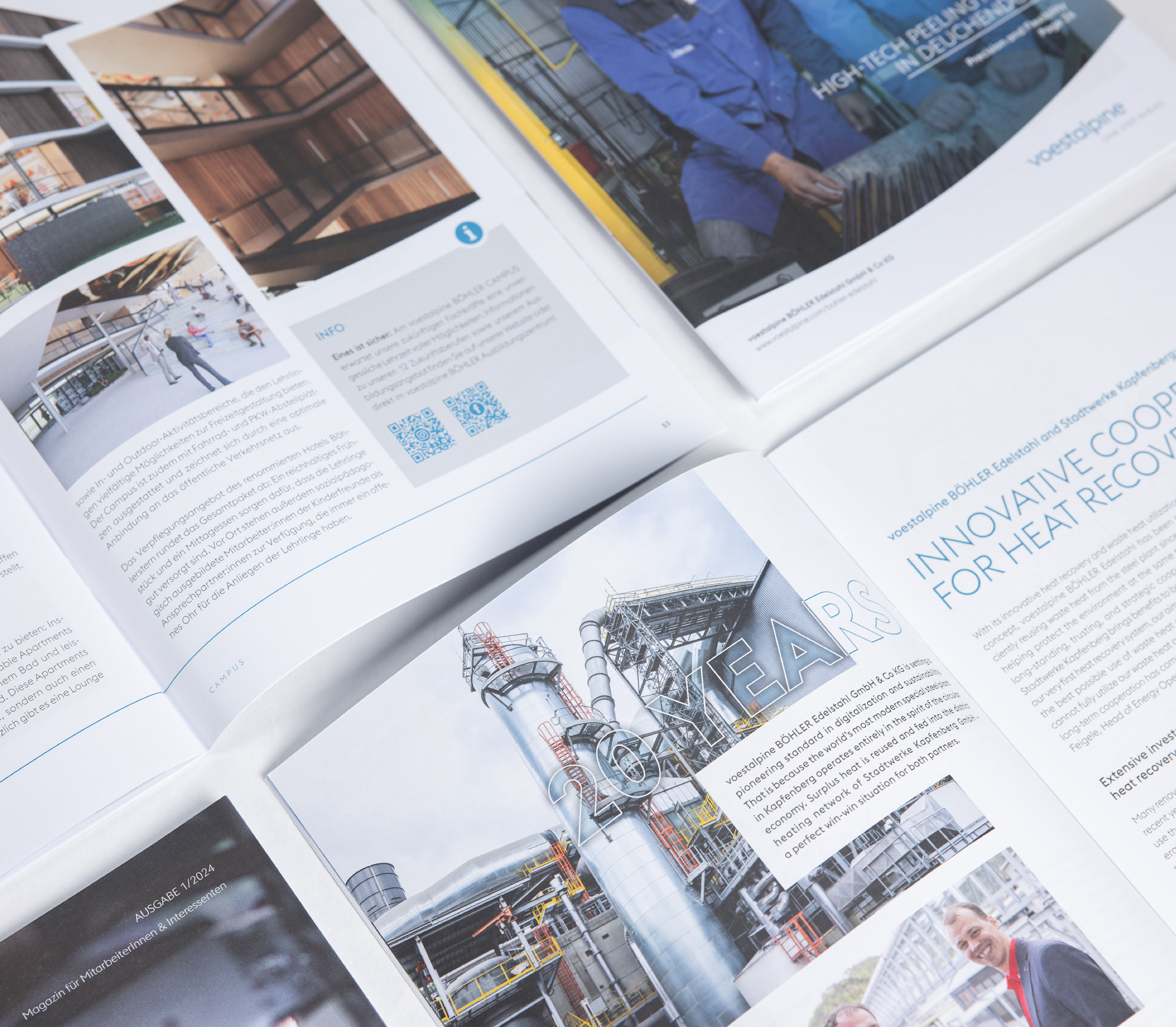NOSUN Projekt, voestalpine BÖHLER Edelstahl, Design, Marketing, Branding, Editorial Design, Magazin, Mitarbeiterzeitung