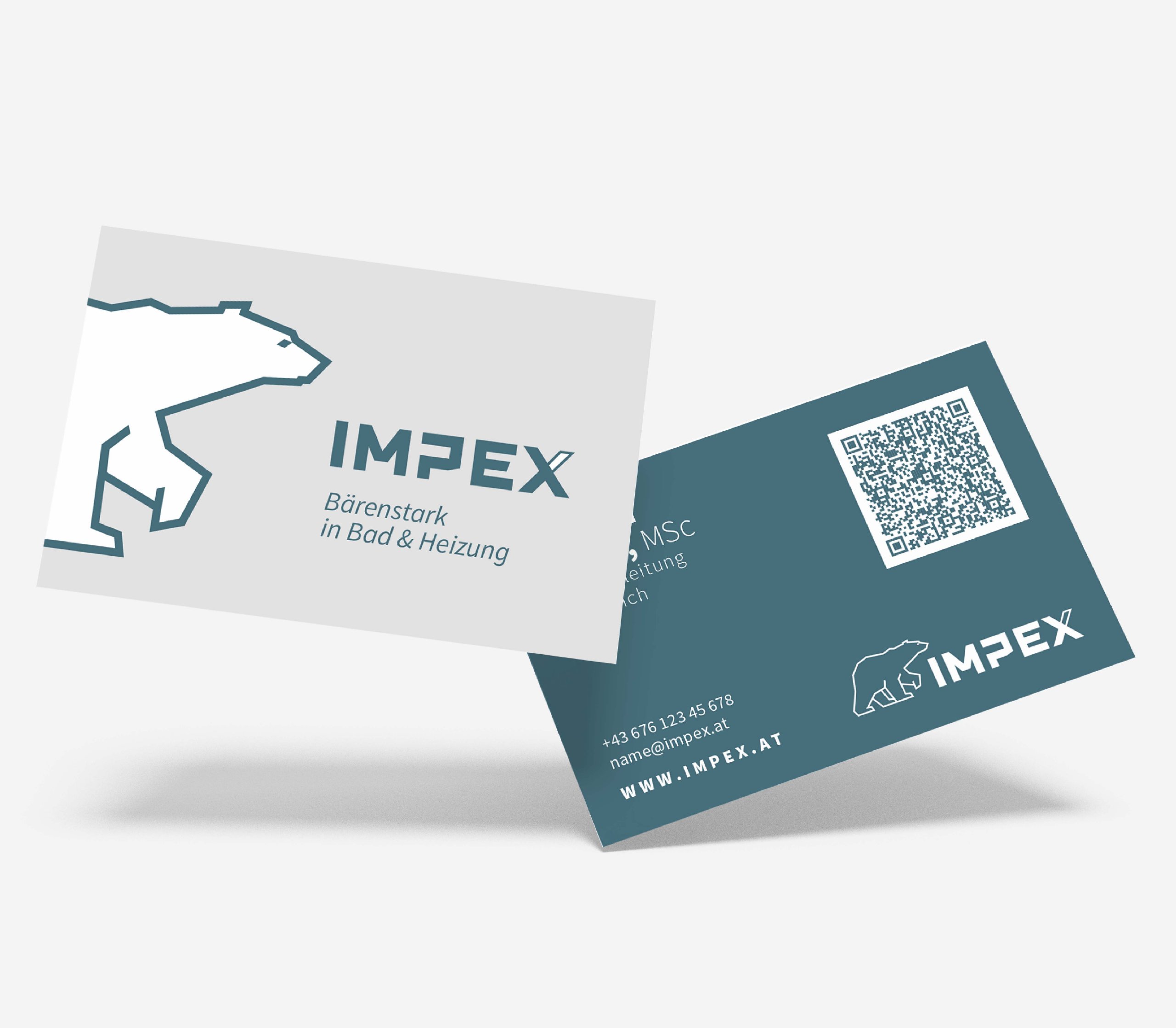 NOSUN Projekt, IMPEX Bad & Heizung, Design, Marketing, Branding, Logo, Corporate Design, Visitenkarten