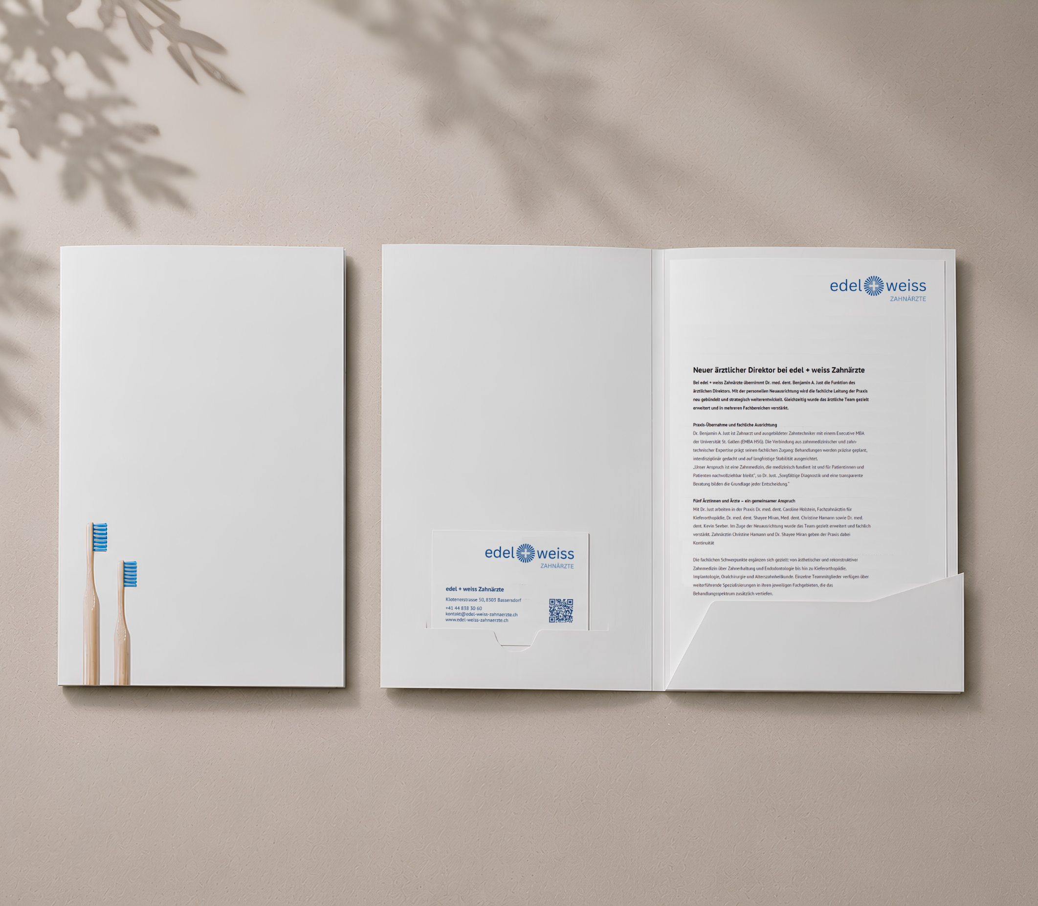 NOSUN Projekt, edel+weiss Zahnärzte Pressearbeit & PR-Unterlagen